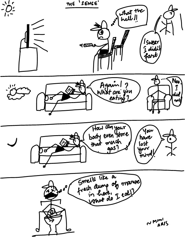 the sense fart smell comic