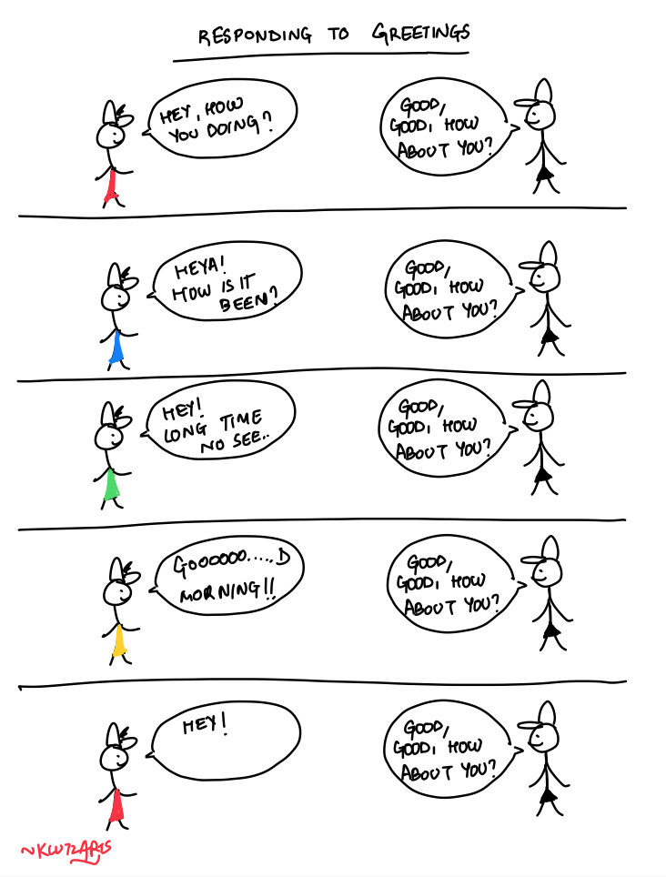 How to Respond to Greetings –&nbsp;Comic