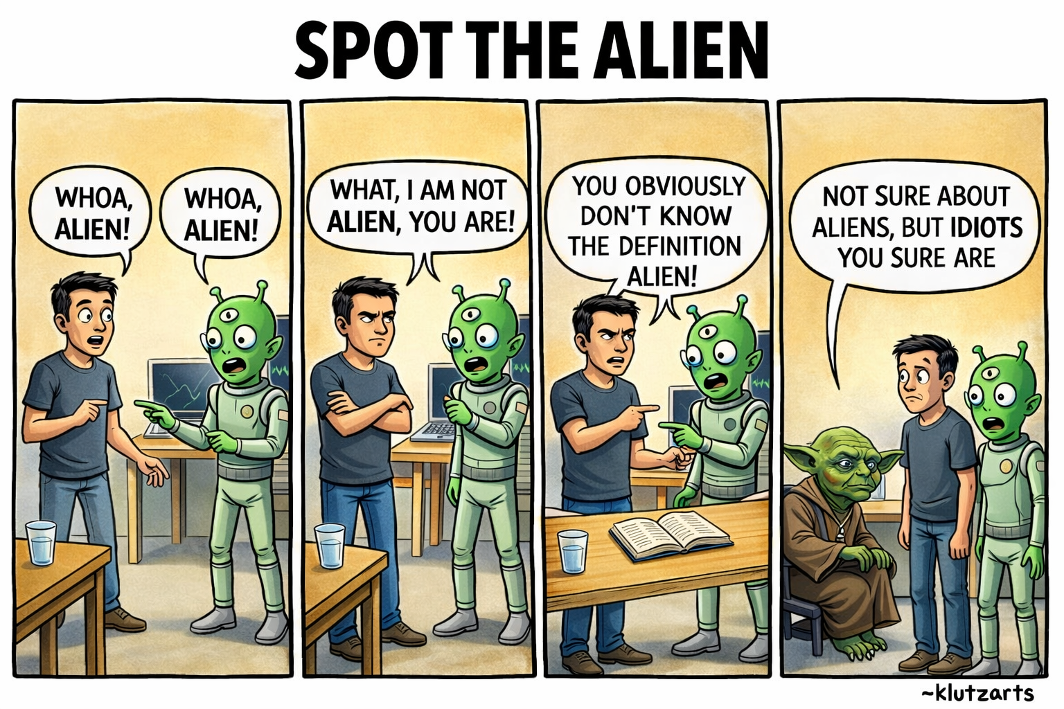 a comic about aliens