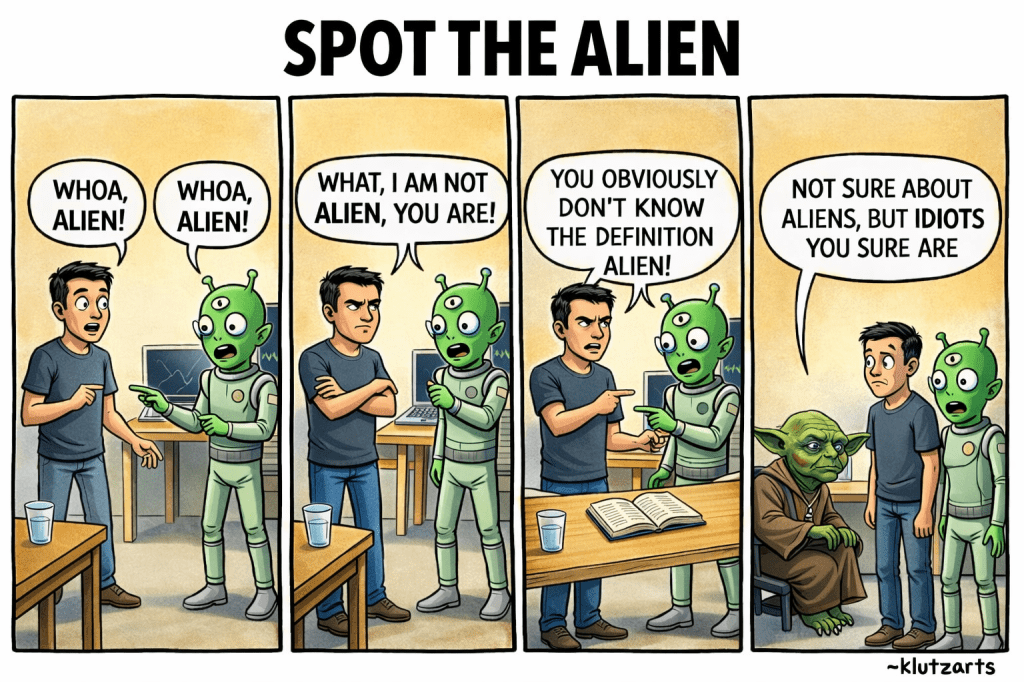 You Alien or Me Alien –&nbsp;Comic