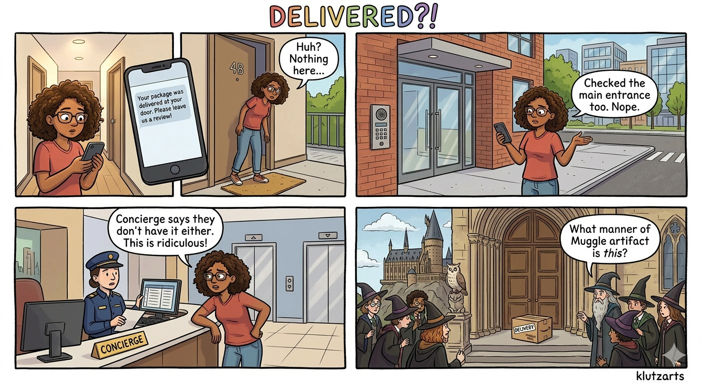 comic about amazon package